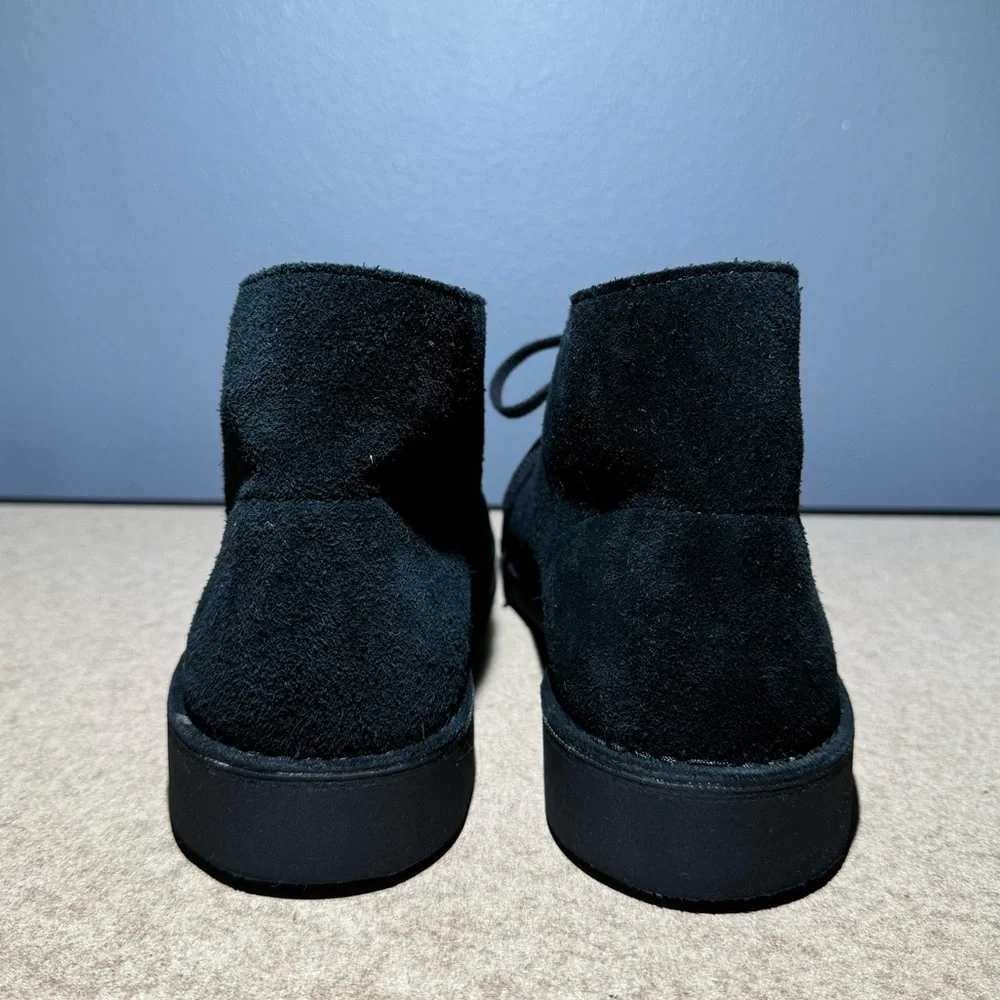 Men’s Clarks Bushacre Boots‎ Black Suede Size 12M #15522